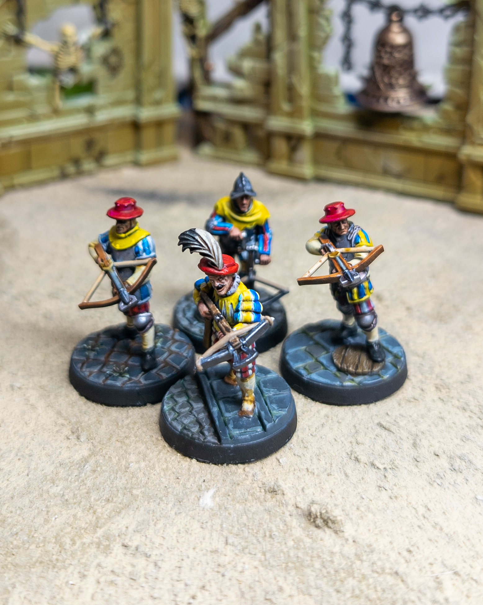 Crossbow champion and marksmen with ranged weapons